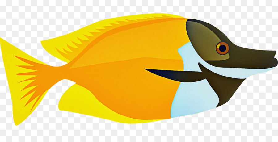 cartone animato becco giallo pesce scienza - 