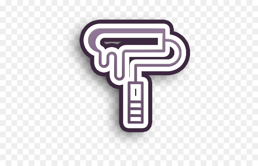 logo symbol font line purple