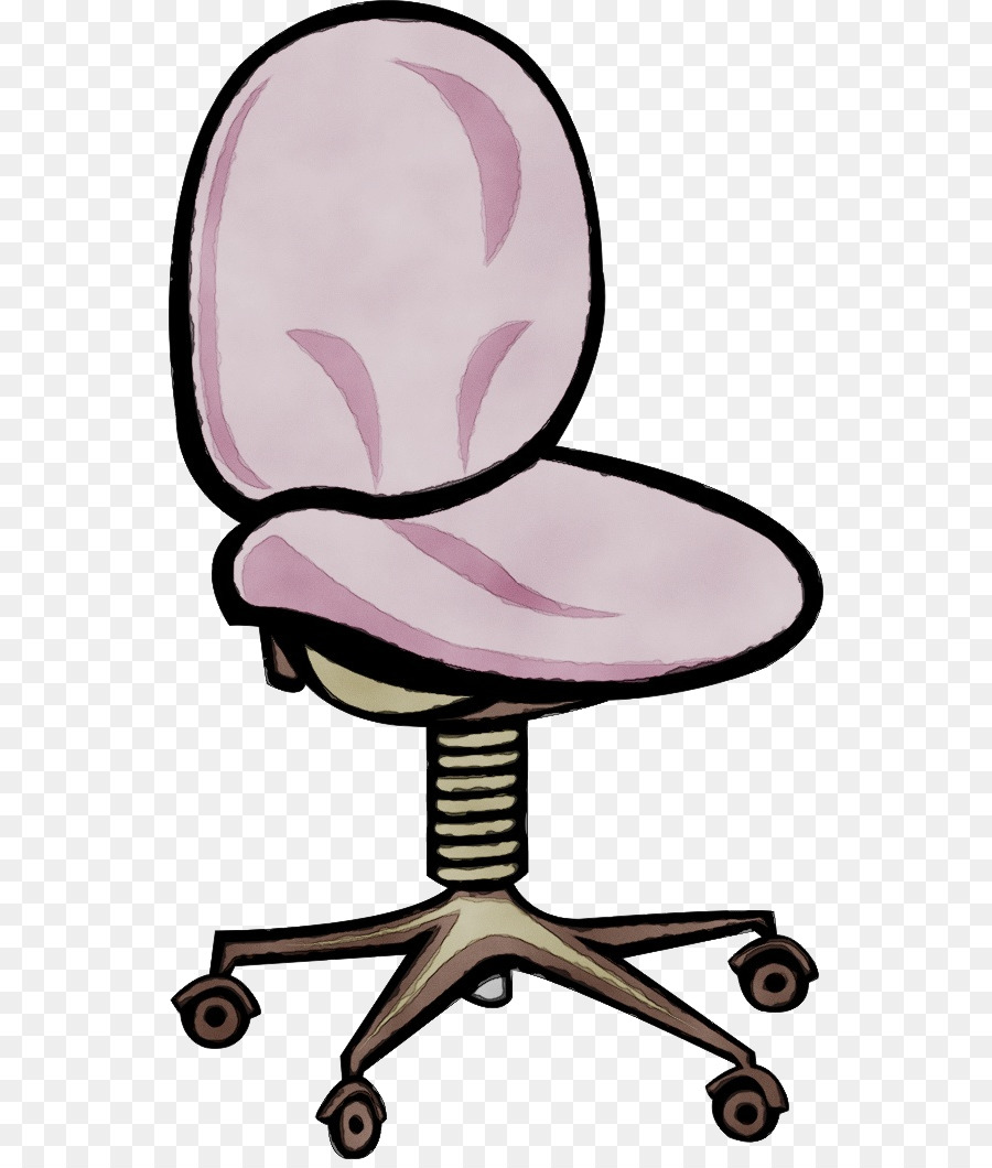 office chair table sitting cartoon purple