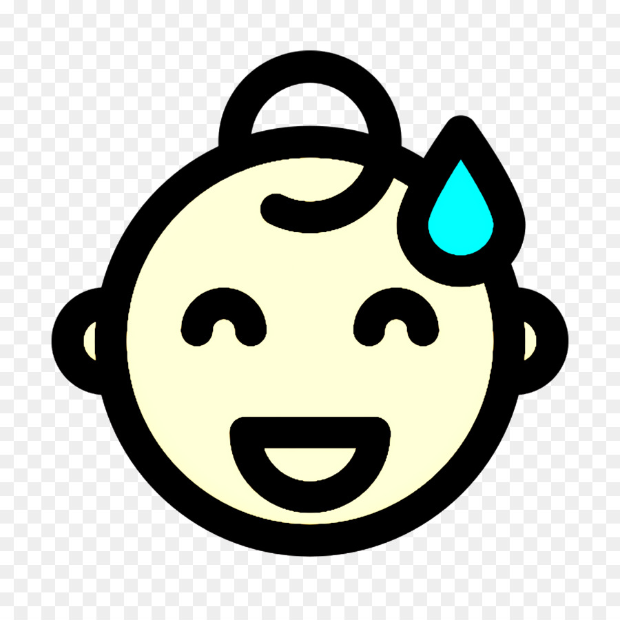Smiley and people icon Sweat icon Emoji icon