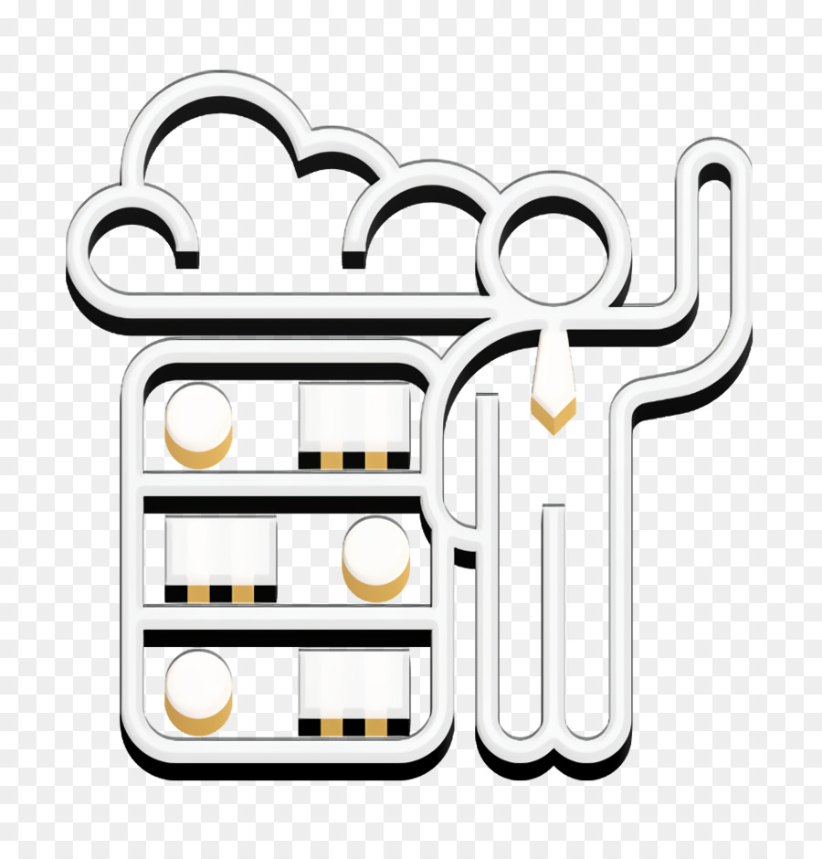 Infrastruktur-Symbol Cloud-Symbol Cloud-Service-Symbol - 
