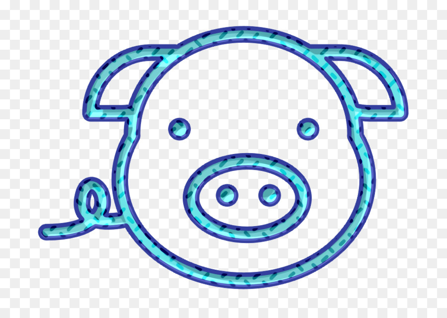 Schweine-Symbol Grill-Symbol - 