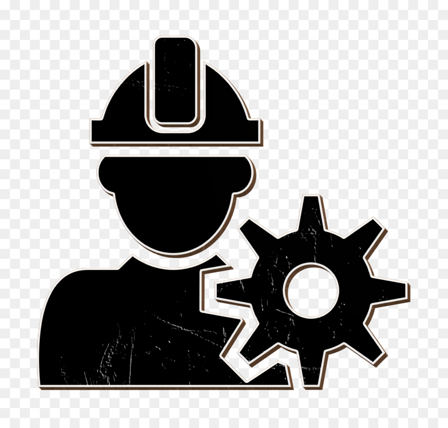 Arbeiter-Symbol Menschen-Symbol Gebäude-Handels-Symbol - 