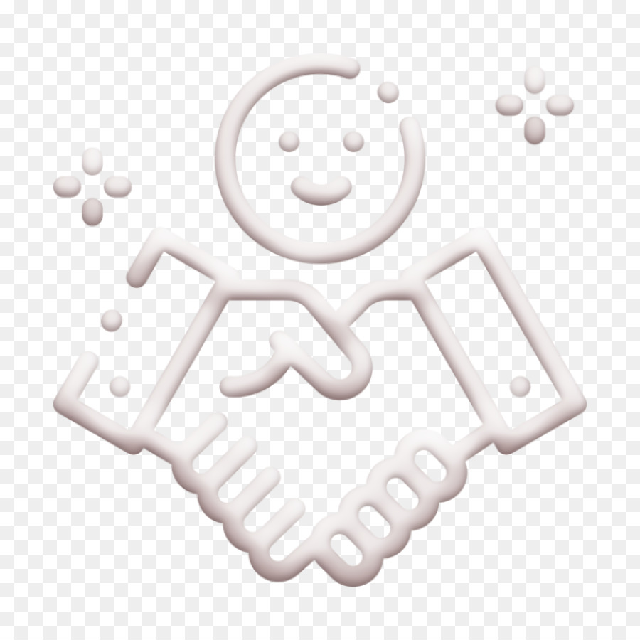 Symbol für menschliche Beziehungen und Emotionen Freundschaftssymbol Handshake-Symbol - 