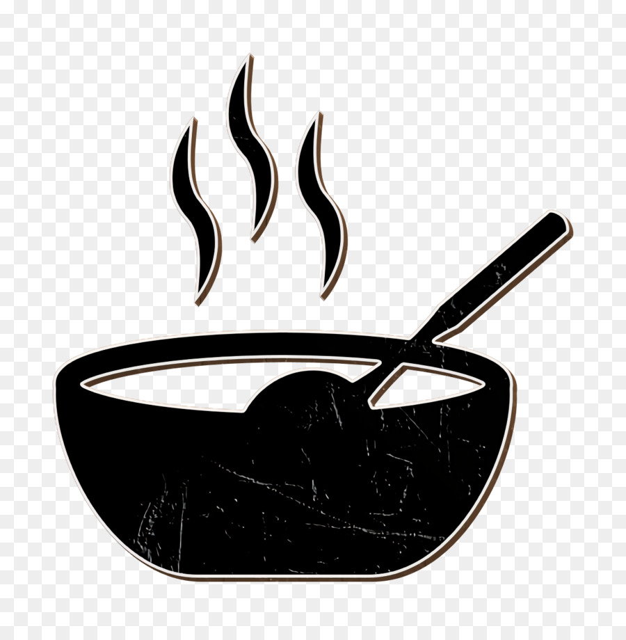 Warmes Essen in einer Schüssel Symbol Suppe Symbol Lebensmittel Symbol - 