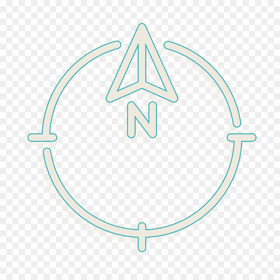 Arktis-Symbol Nord-Symbol Kompass-Symbol - 