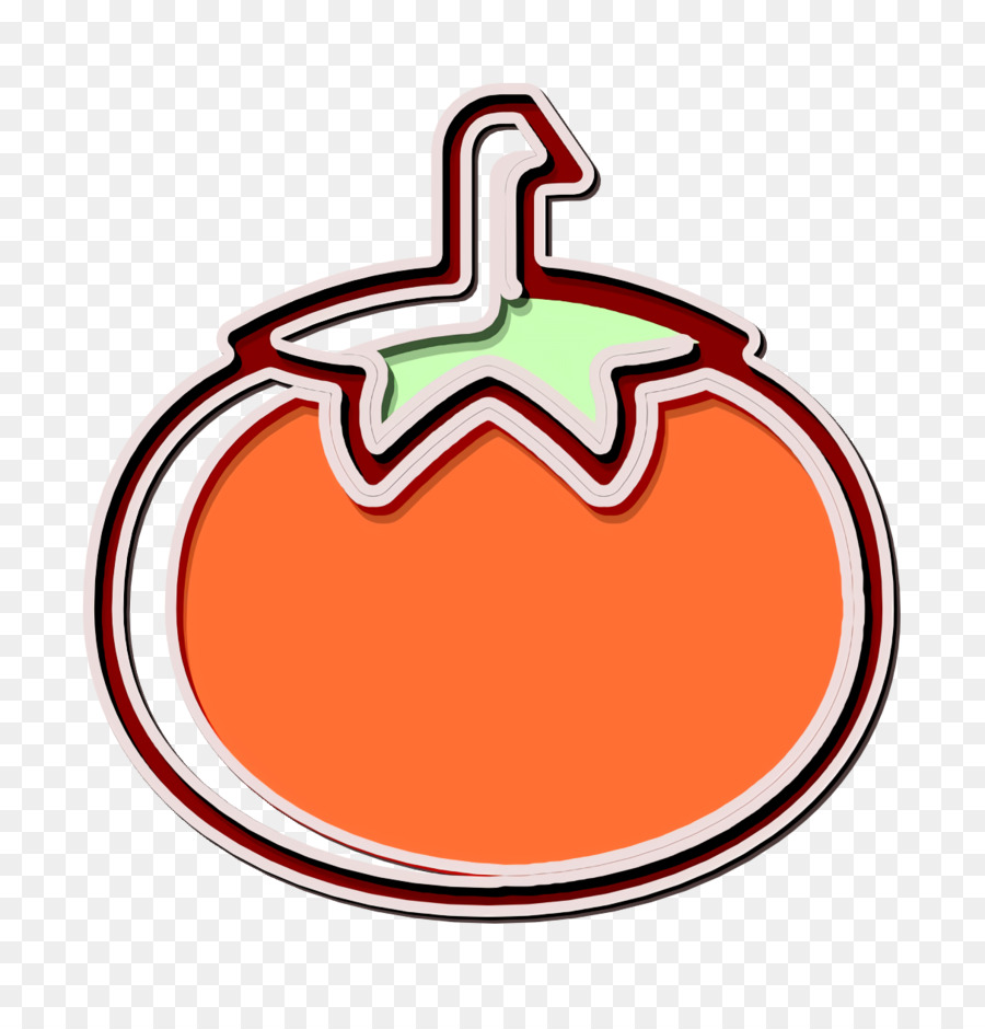 Nahrungsmittelsymbol Lineare Farbe Nahrungsmittelsatzsymbol Tomatensymbol - 