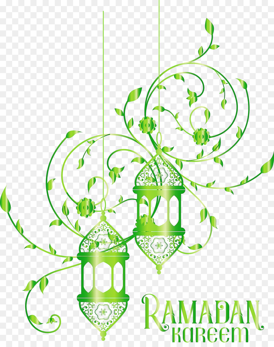 Ramadan Kareem sind zwei Symbole des Ramadan - 