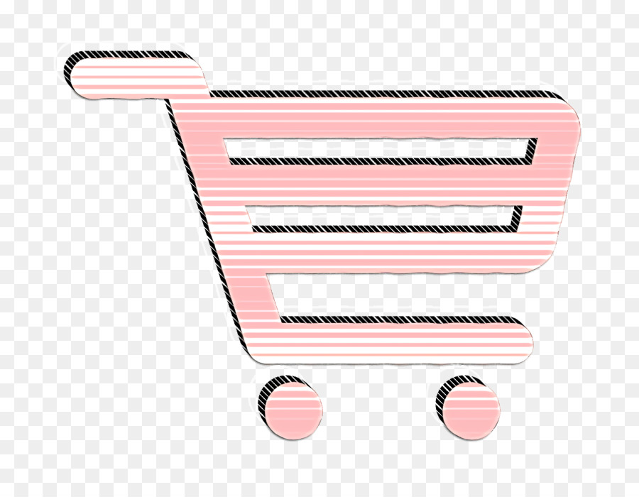 icona di commercio Icona del supermercato Icona del carrello della spesa - 
