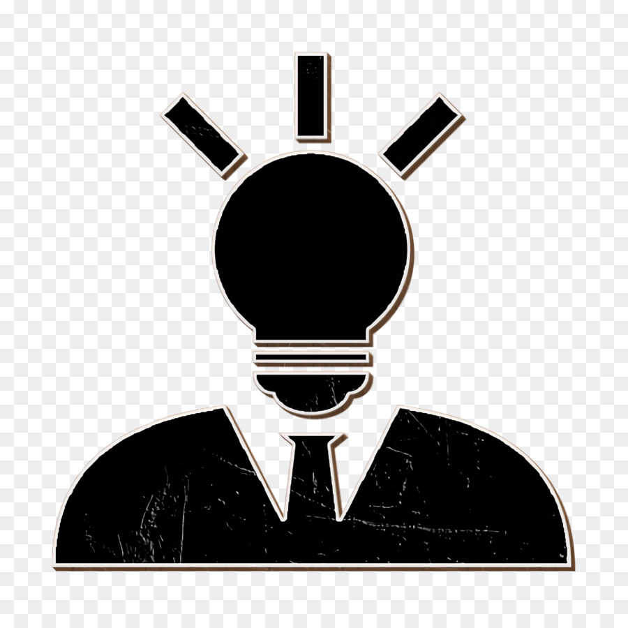 Creative man with lightbulb head icon people icon Idea icon
