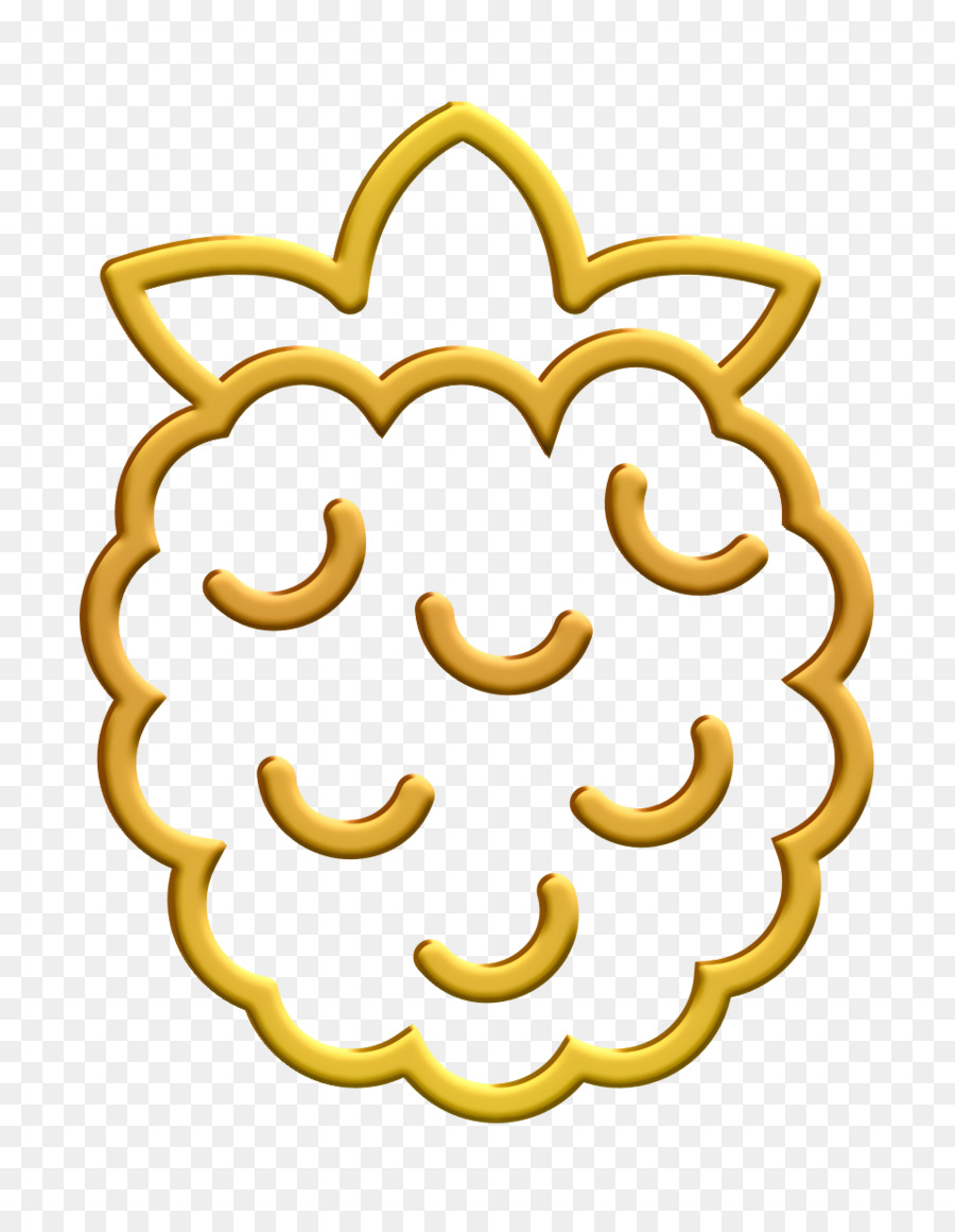 Fruchtsymbol Gastronomie-Symbol Himbeer-Symbol - 