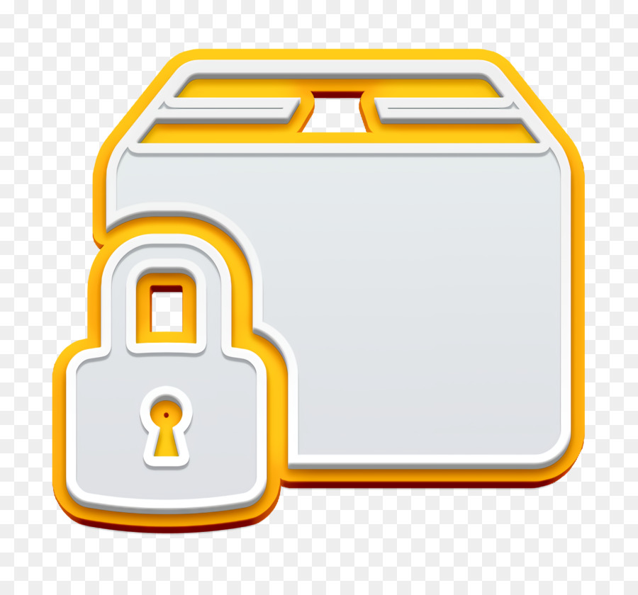 Lock icon Locked package icon Logistics Delivery icon