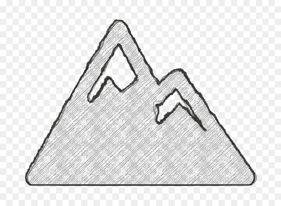 Symbol für verschneite Berge Bergsymbol Symbol für Aktivitäten im Freien - 