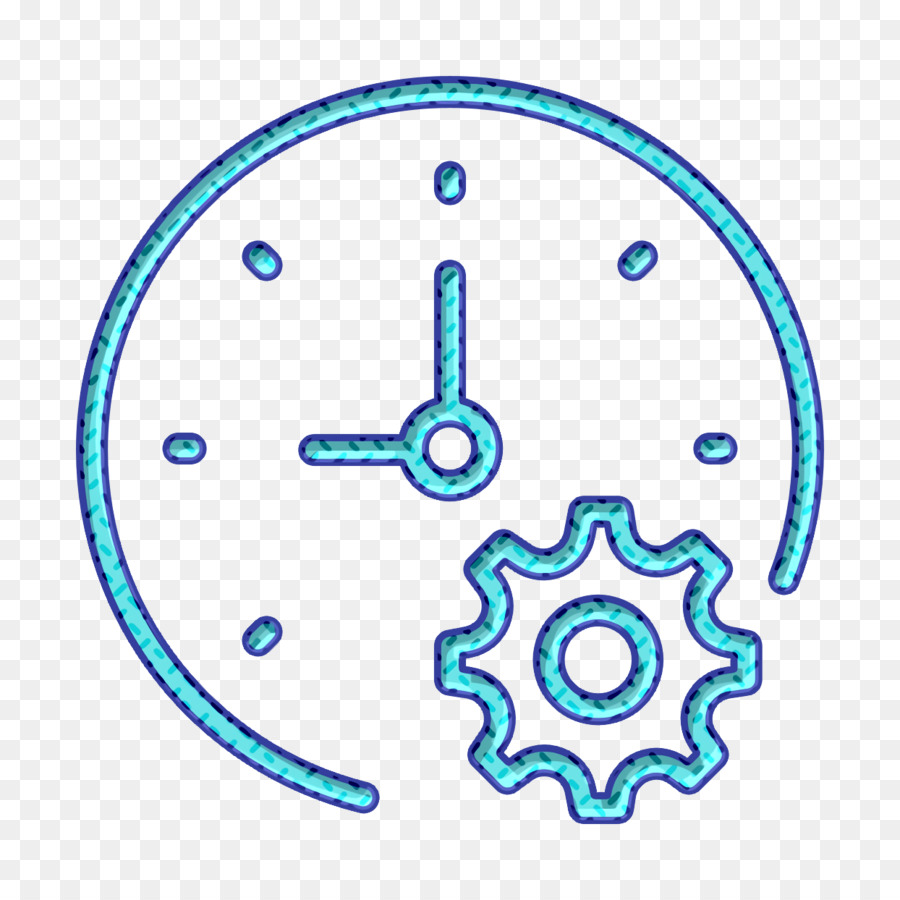 Icona del tempo Icona del set di interazione Icona del cronometro - 