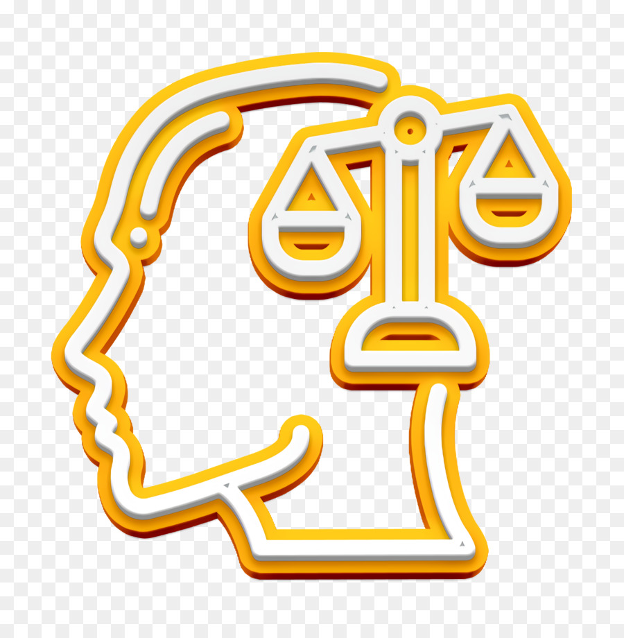 Law icon Human mind icon