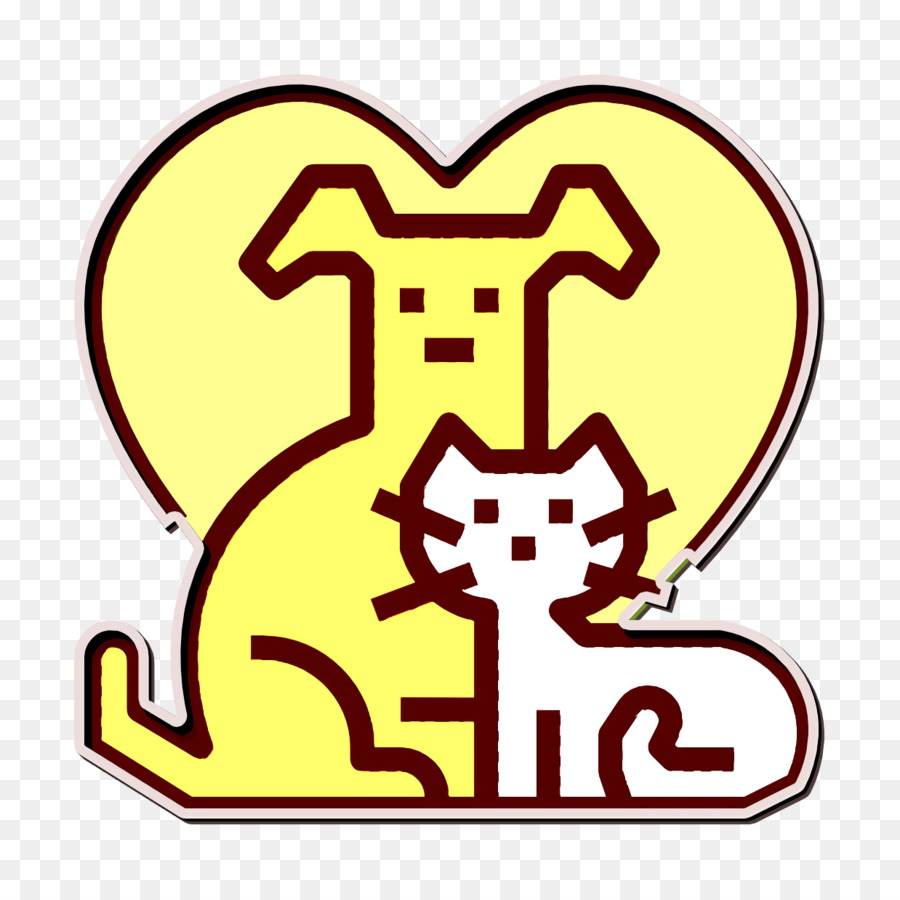 Icona dell'animale domestico Icona del gatto Icona del servizio alberghiero - 