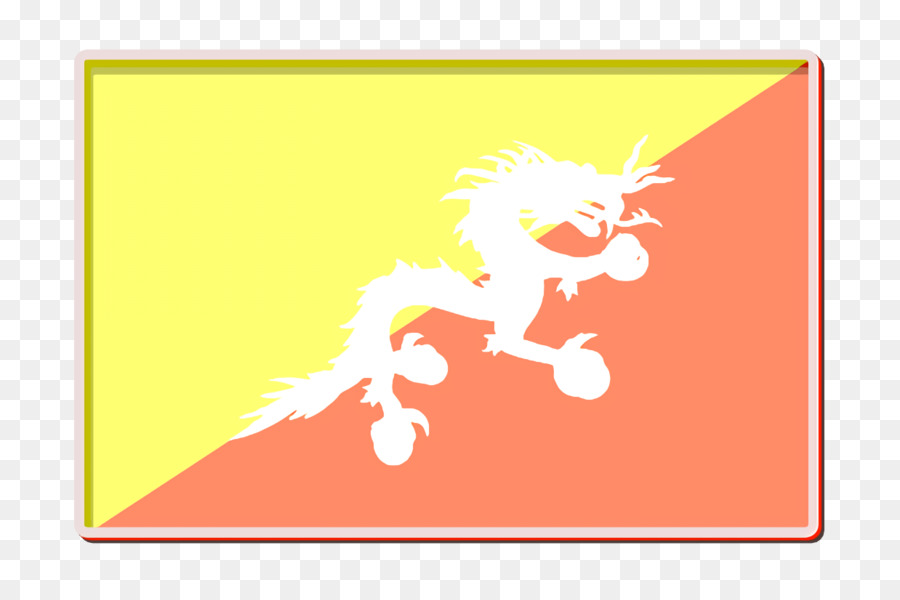 Bhutan-Symbol Internationales Flaggen-Symbol - 