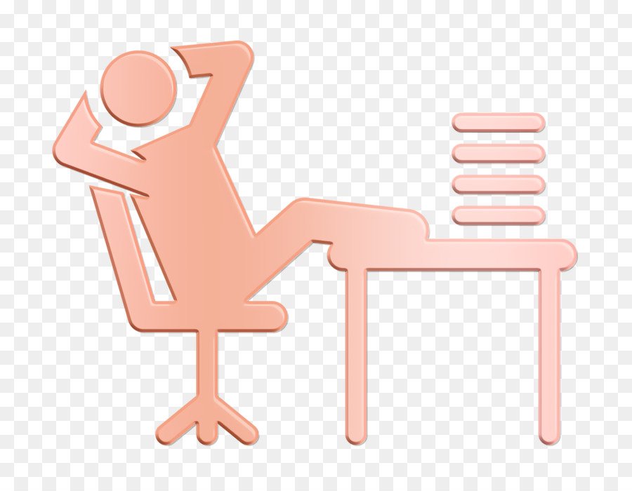 Lazy icon Day in the office pictograms icon