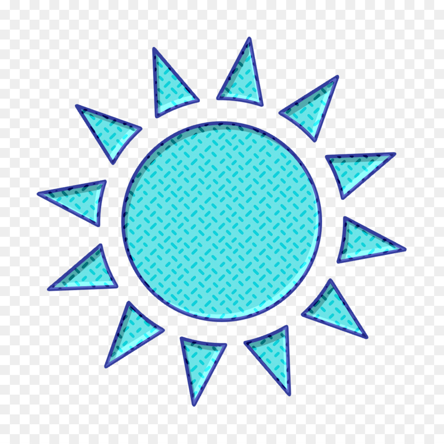 Naturikone Sonnenstrahlikone Sonne mit Sonnenstrahlenikone - 