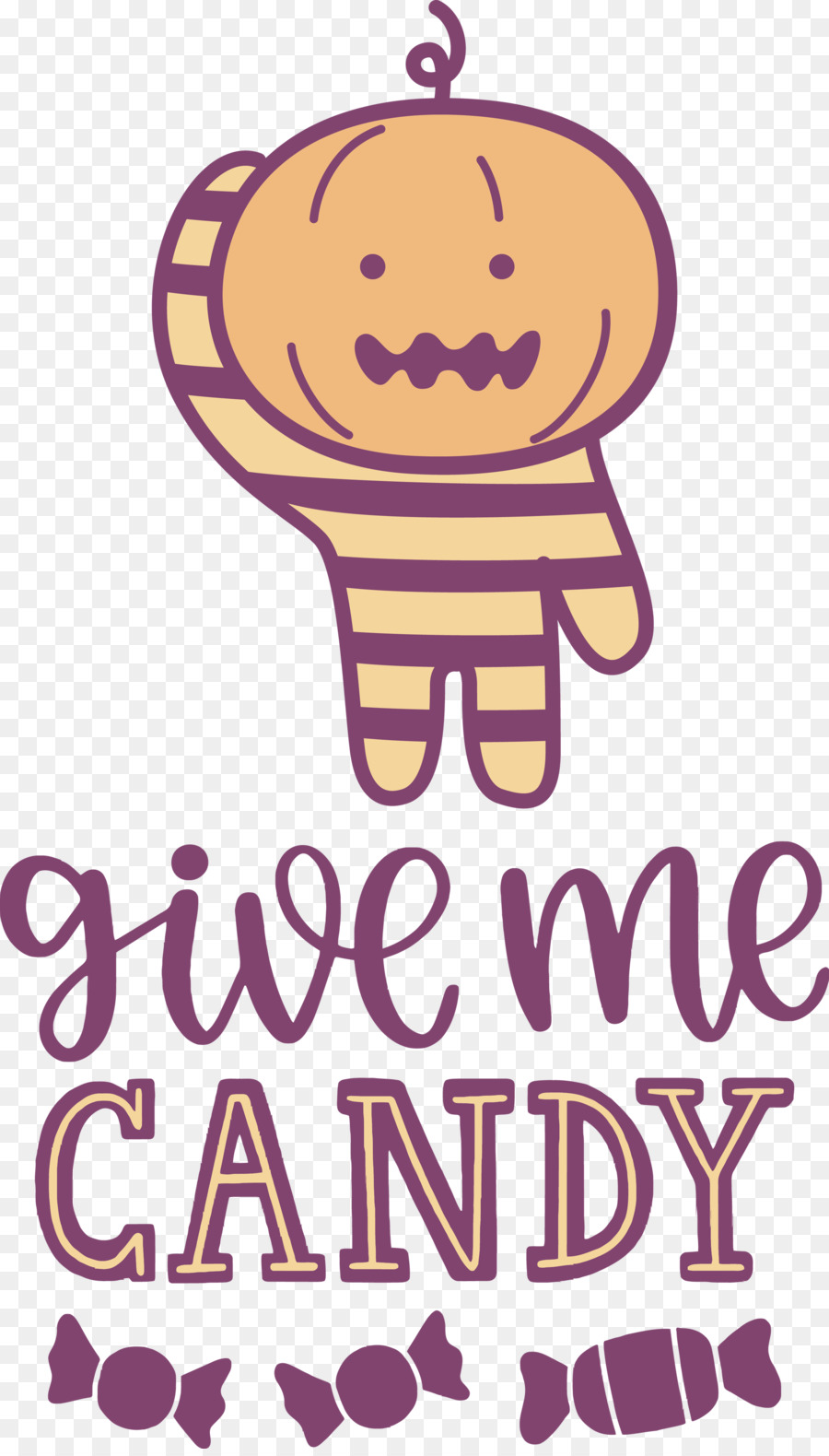 Gib mir Süßigkeiten Halloween Süßes oder Saures - 