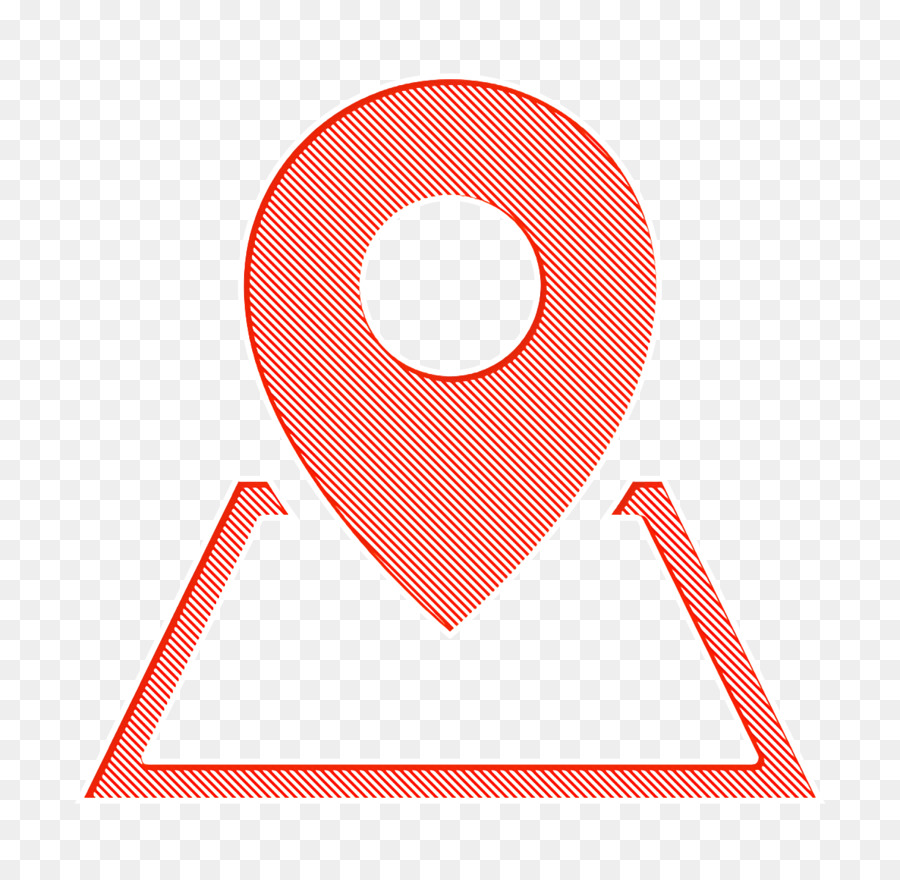 Placeholder on a map icon Pin icon Facebook Pack icon