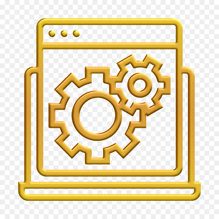 Icona di sviluppo Icona di sviluppo software Icona del computer portatile - 