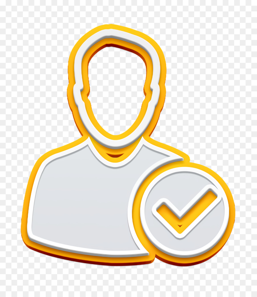 Male icon user person profile avatar check mark Vector Image