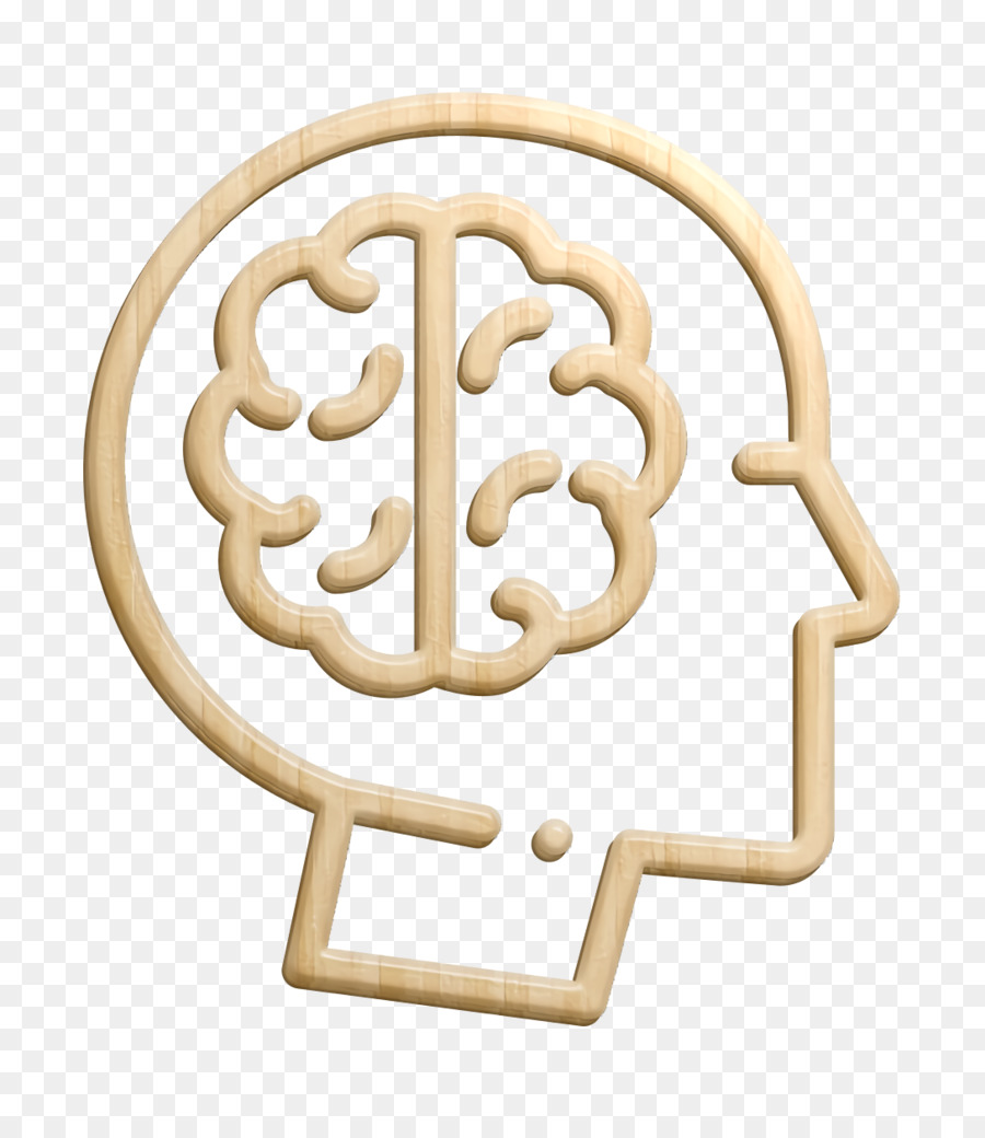 Psychologie-Symbol Gehirn-Symbol - 