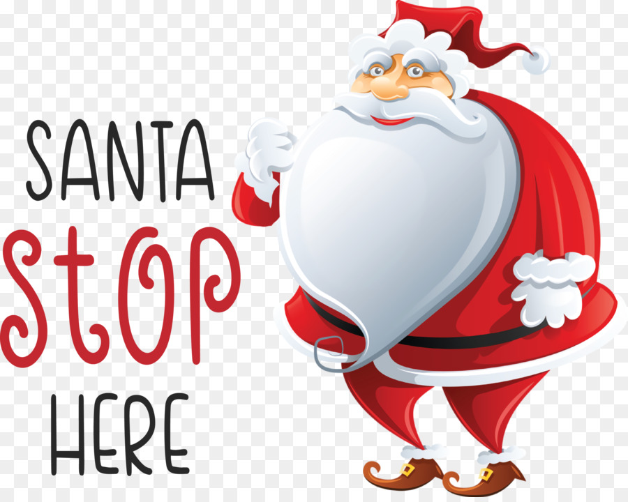 Santa Stop Here Santa Weihnachten - 
