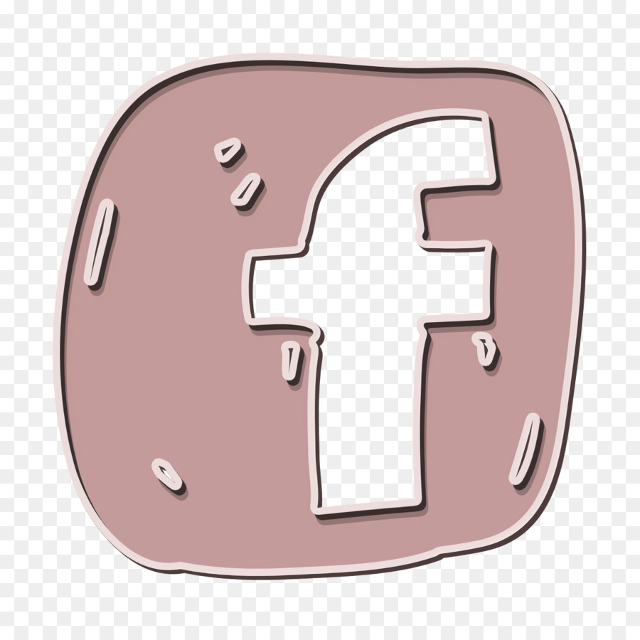 Facebook-Symbol soziales Symbol Handgezeichnetes Webanwendungssymbol - 