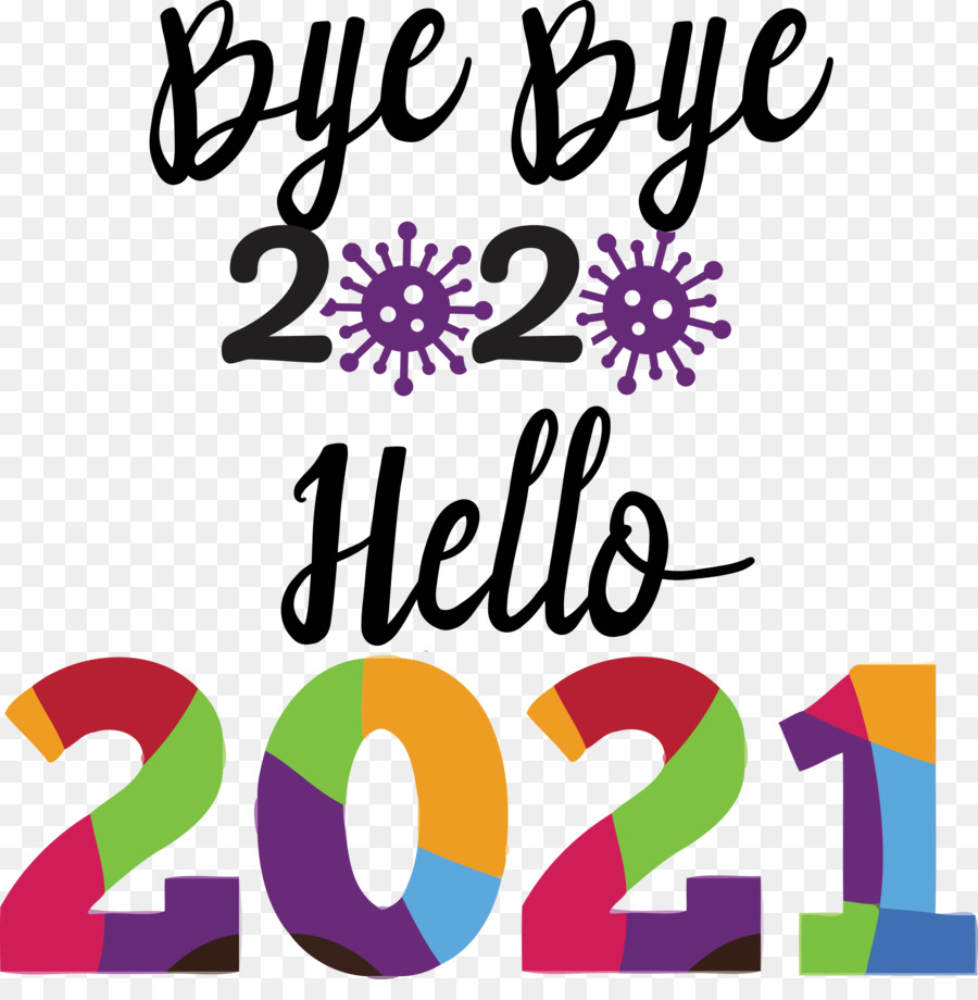 Hallo 2021 Neujahr - 