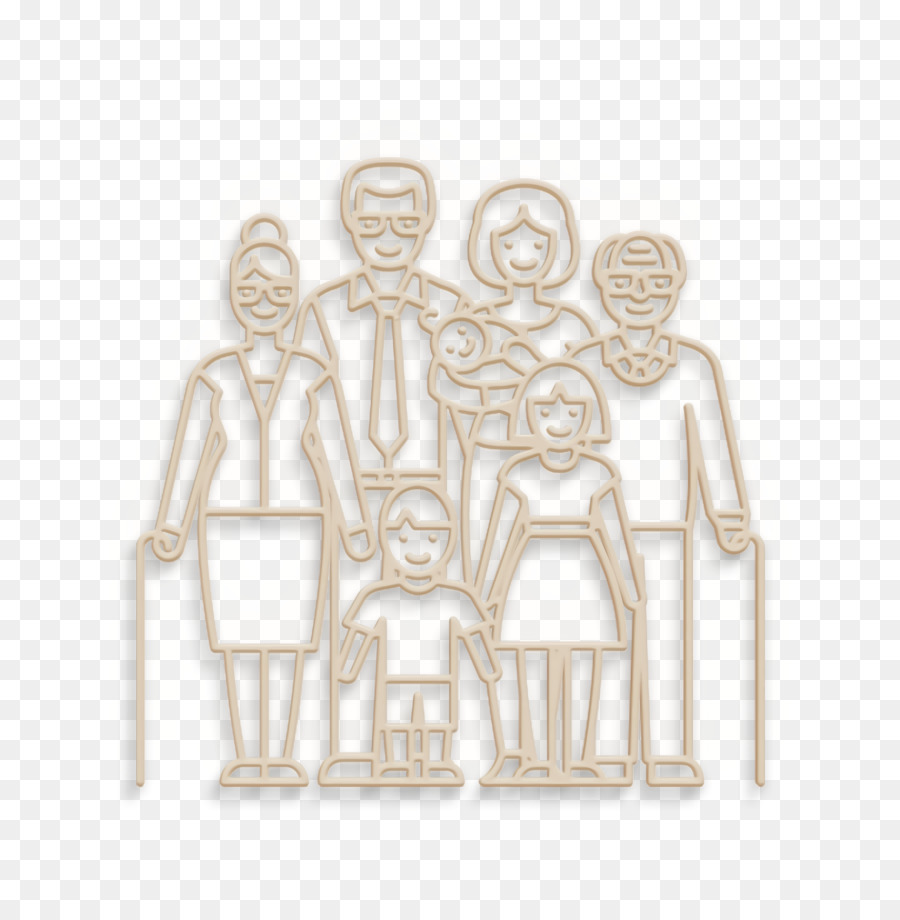 Icona della famiglia Icona della gente dell'icona della grande famiglia - 