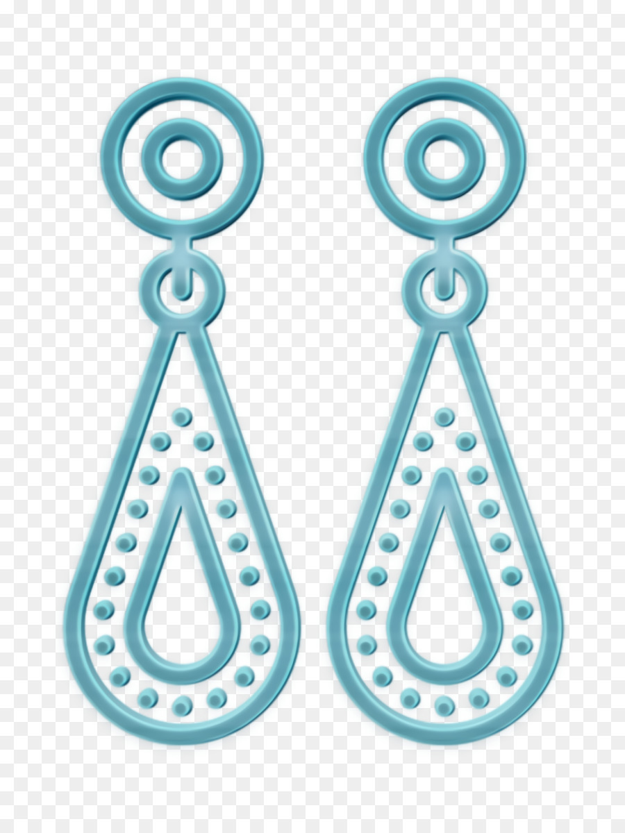 Juwel Symbol Ohrringe Symbol Linear Detaillierte Kleidung Symbol - 