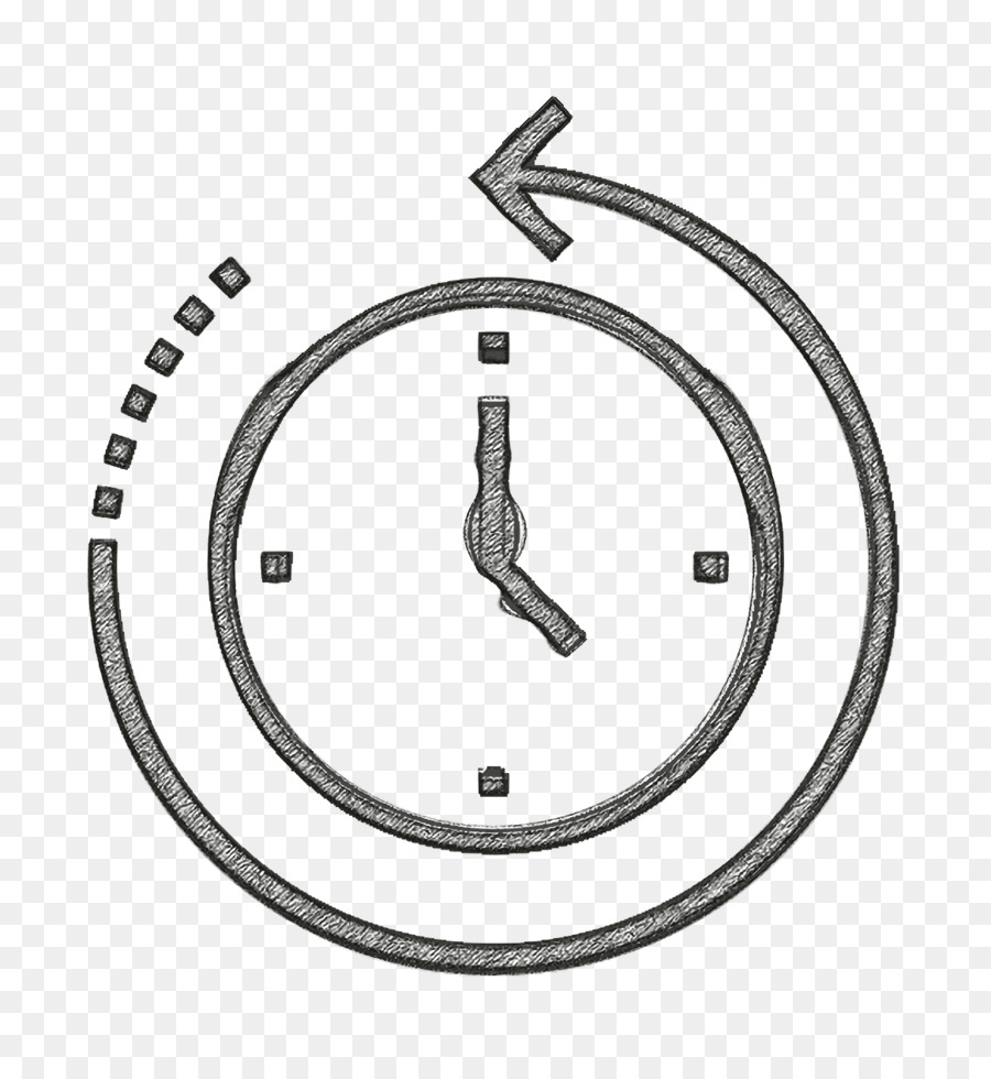 Uhrensymbol Verlaufssymbol UI-Schnittstellensymbol - 