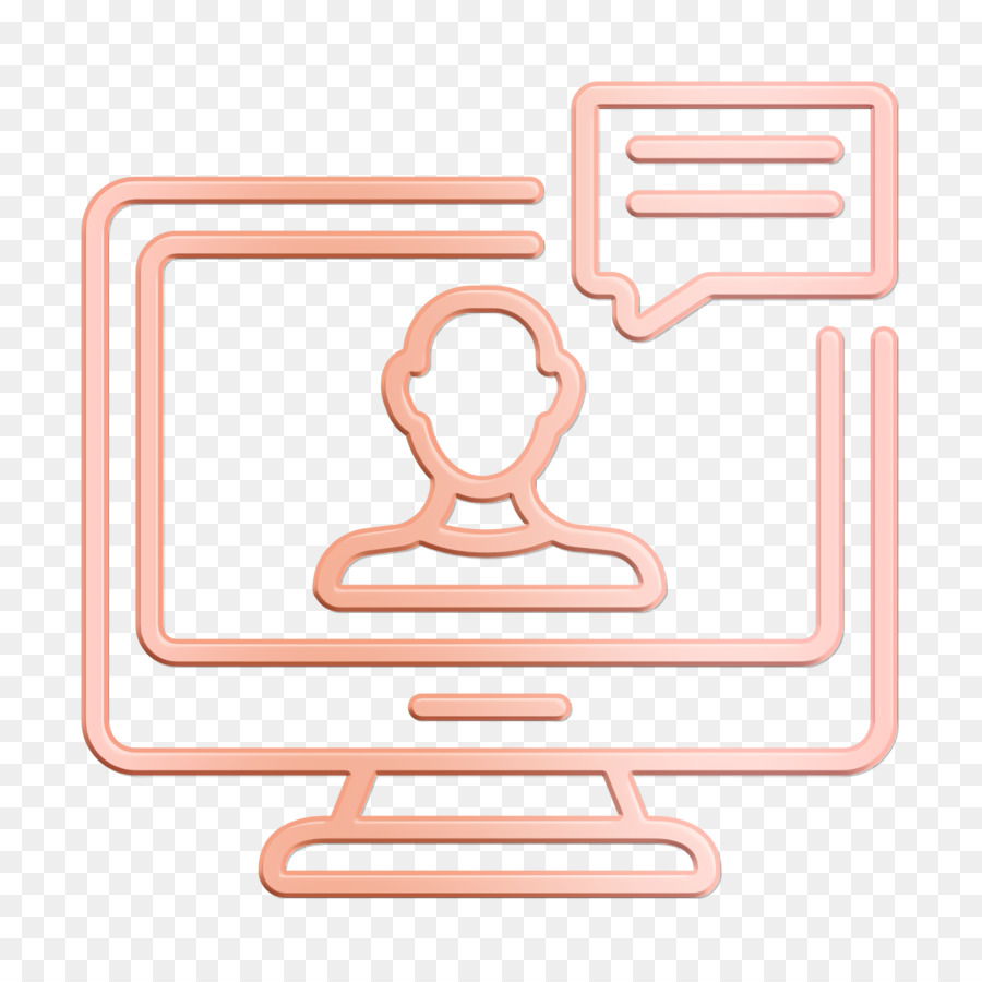 Chat-Symbol Laptop-Symbol Projektmanagement-Symbol - 