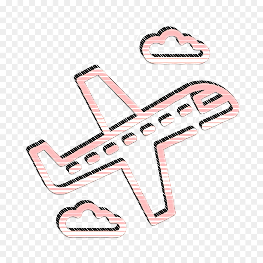 Logistik- und Liefersymbol Flugzeugsymbol Flugzeugsymbol - 