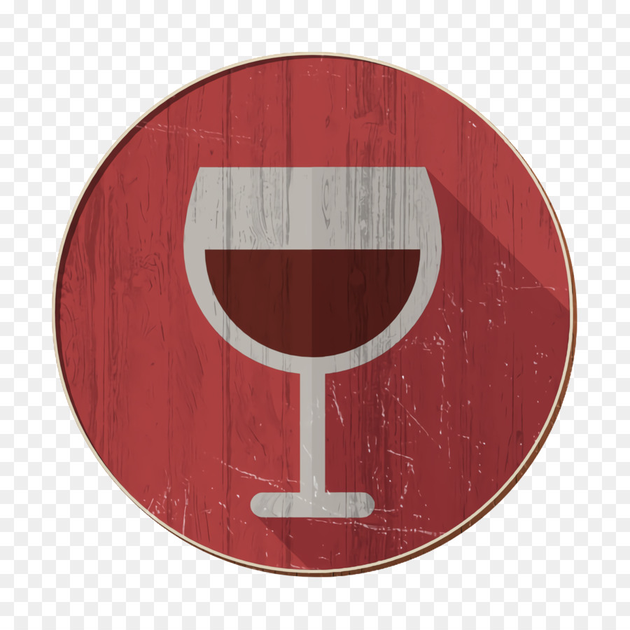 Icona del cibo di colore del cerchio Icona del vino - 