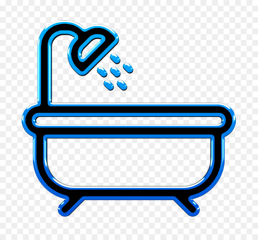 Icona dell'icona della vasca da bagno Icona della doccia - 