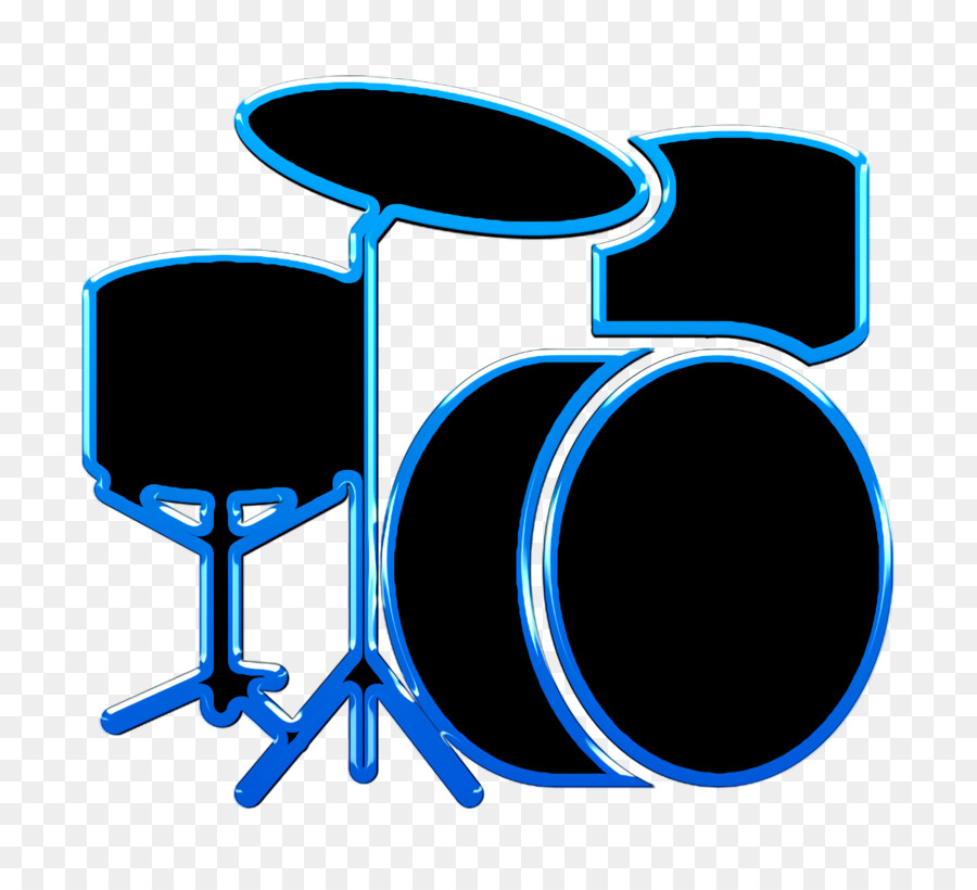 Icona di percussioni icona della musica Icona del set di batteria - 