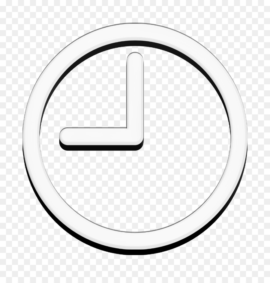 icon IOS7 Set Filled 1 icon Round clock at nine oclock icon