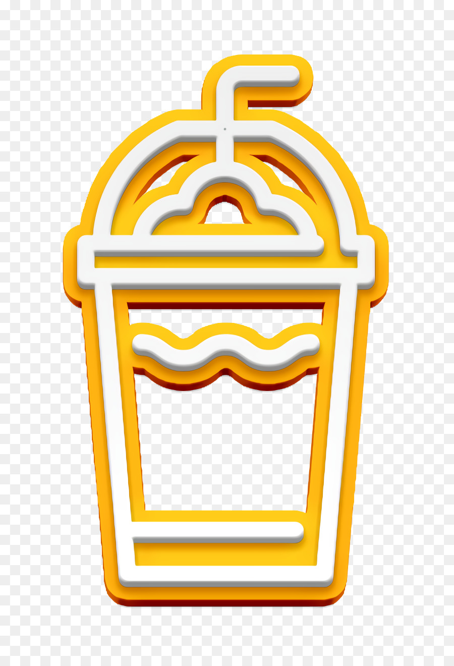 Frappe-Symbol Coffee-Shop-Symbol Lebensmittel-Symbol - 