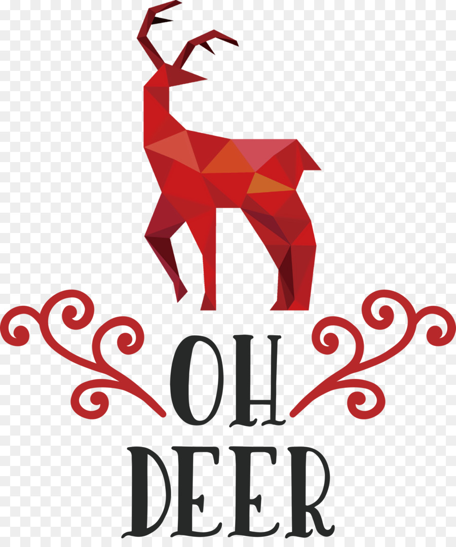 OH Deer Rudolph Weihnachten - 