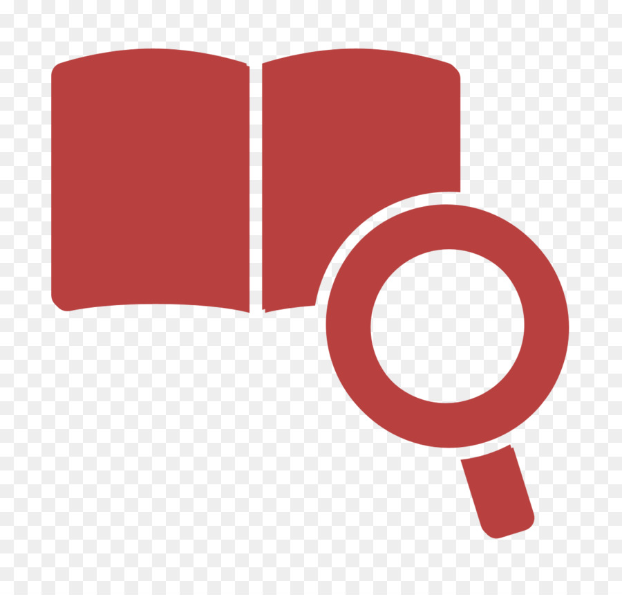 Studiensymbol Forschungssymbol Lupe und Symbol für offenes Buch - 