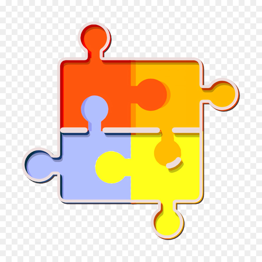 Geschäfts- und Bürosymbol Spielzeugsymbol Puzzlesymbol - 