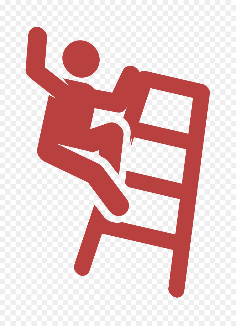 Ladder icon Accident icon Insurance Human Pictograms icon