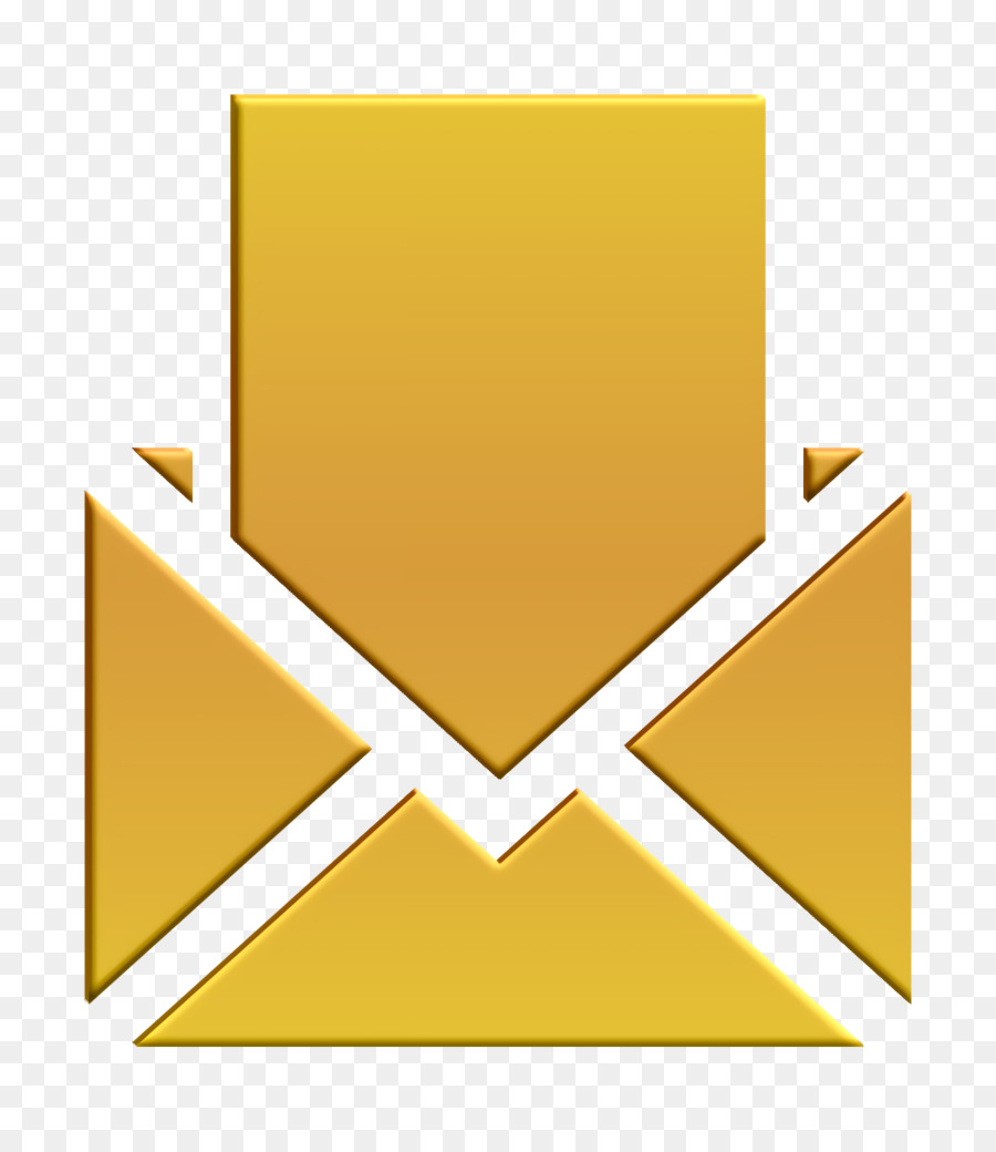 Icona di posta elettronica Icona di contatto solido e elementi di comunicazione Icona di posta - 