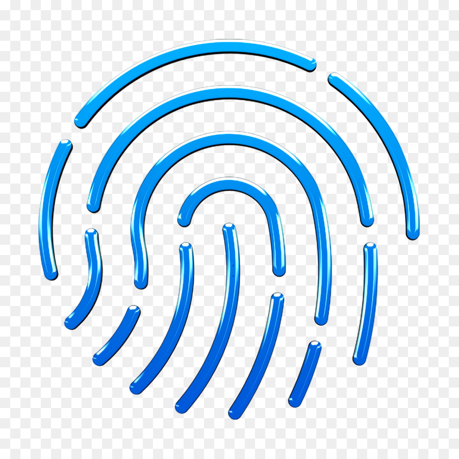 Icona di sicurezza Icona dell'impronta digitale - 