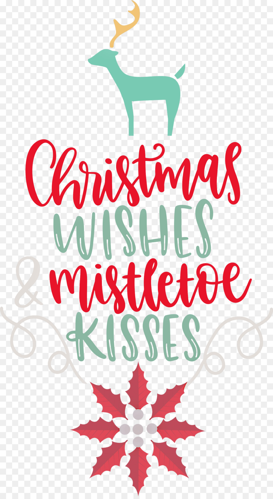 Christmas Wishes Mistletoe Kisses