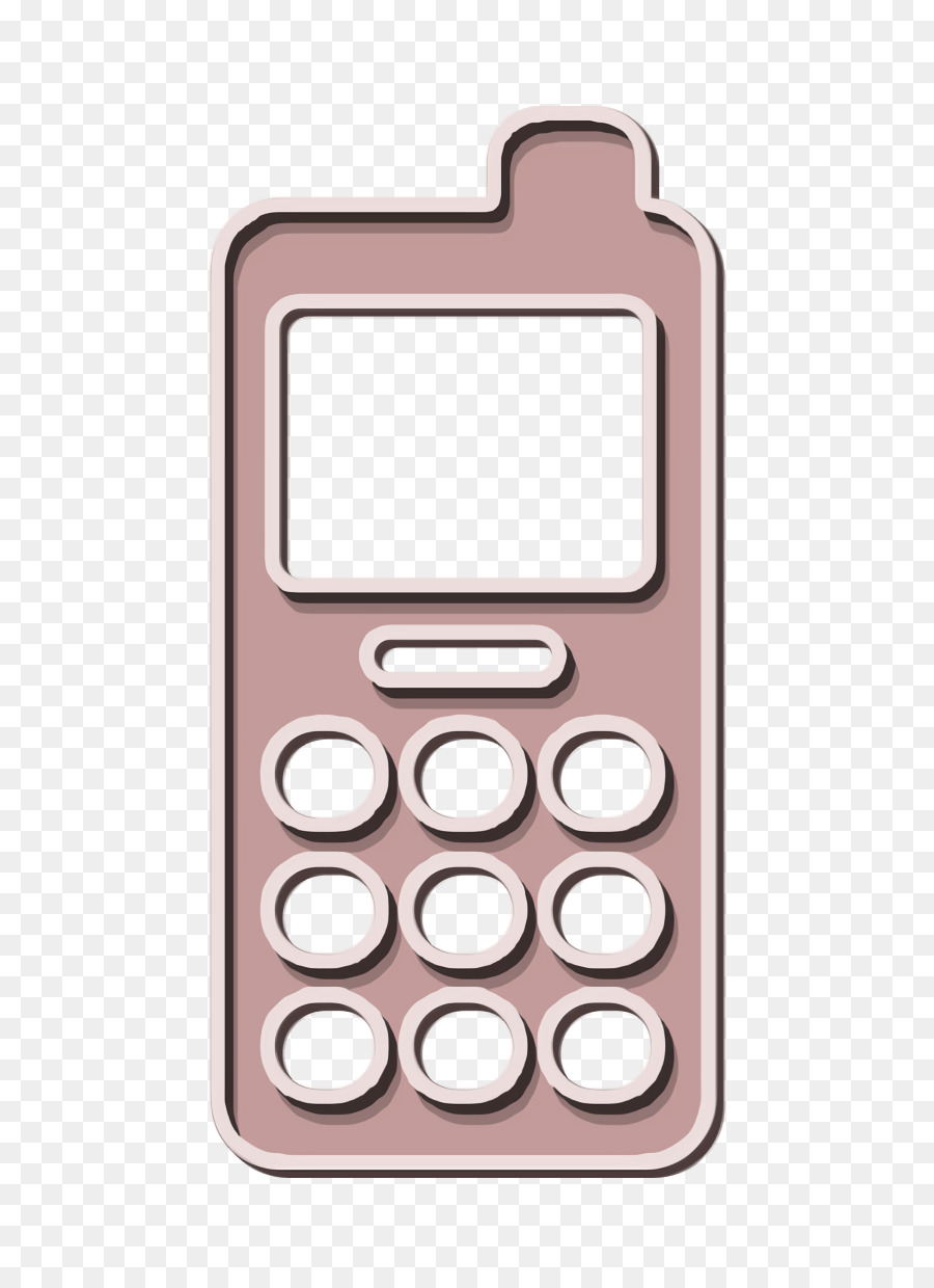 Cellular phone icon Telephone icon Universal 14 icon