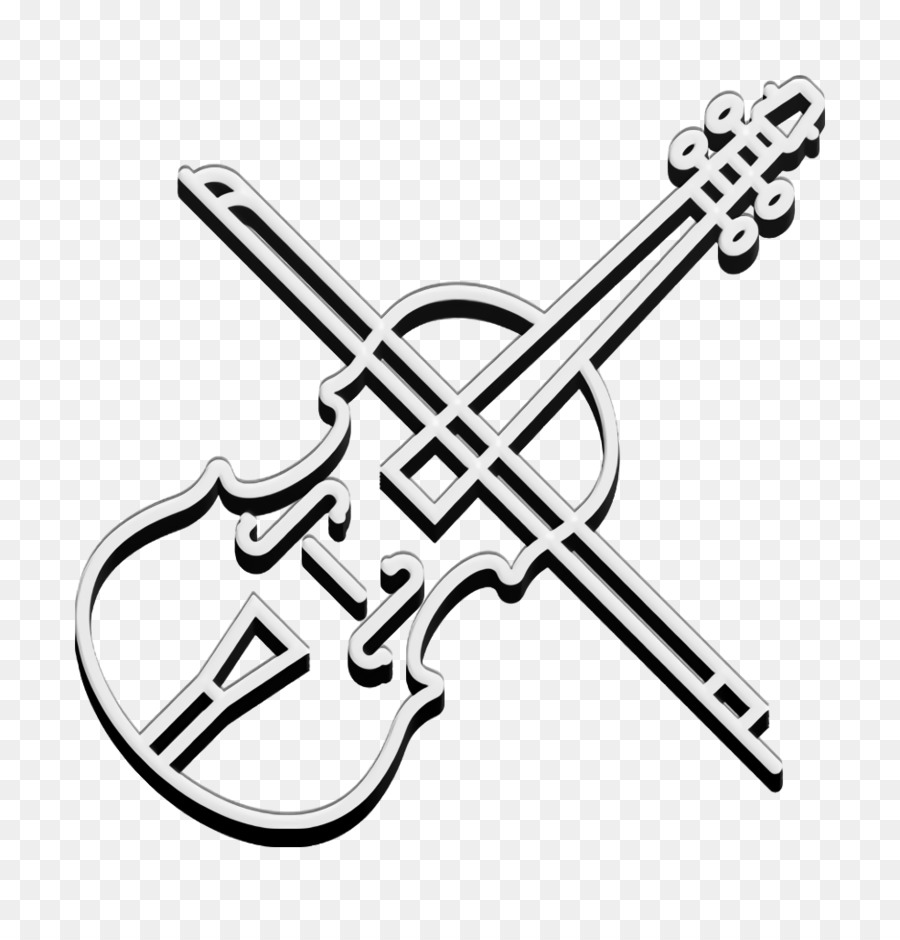 Orchester-Symbol Musikinstrumente Galerie-Symbol Geigen-Symbol - 